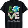 Reiseberater Liebe Welt Tag der Erde Schütze den Planeten T-Shirt