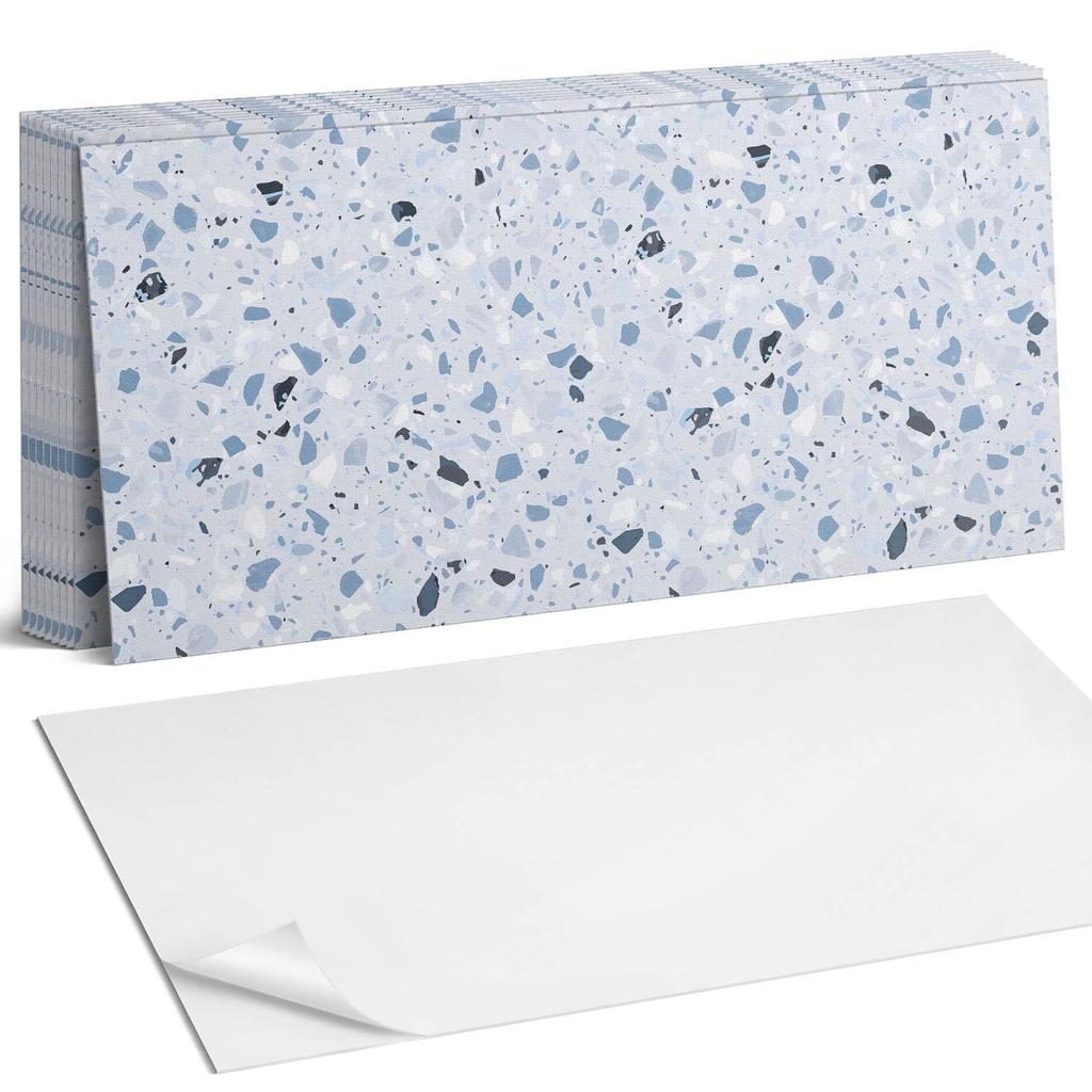 Kafelki Winylowe Z Dekorem Do Kuchni Lub Łazienki Wzór Z Fragmentami Kamieni 10X40X20 Cm