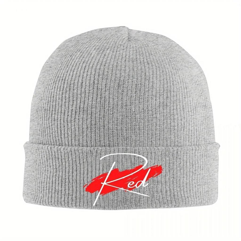 Playboi Carti Bonnet Hats red color Knit Hat FeUnisex Unisex Trendy Head Wrap Beanie Hats Autumn Outdoor Sport Graphic Cap
