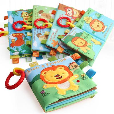 Bebek Çocuk Zeka Gelişimi 3D Ses Bez Kitap Eğitici Oyuncak