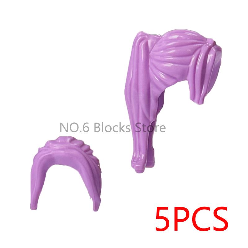 MOC City Small Particles Building Blocks Boys Girls Figures Accessories Curly Hair Beard Set Mini Bricks Toys Gifts For Kids G01
