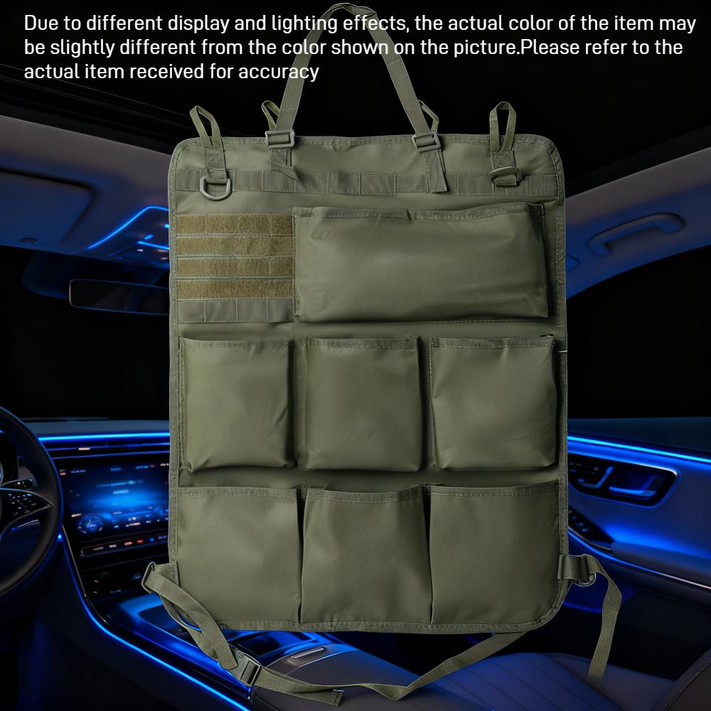 Tactical Car Seat Back Storage Bag Multi-functional Tool Storage Bag Automotive Equipment Seat Organizer