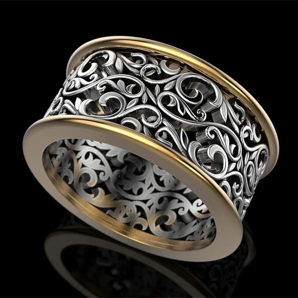Retro Texture, Geometric High-end Temperament, Geometric Elegant Ring, Women s New Design, Trendy Fashion Accessories 7
