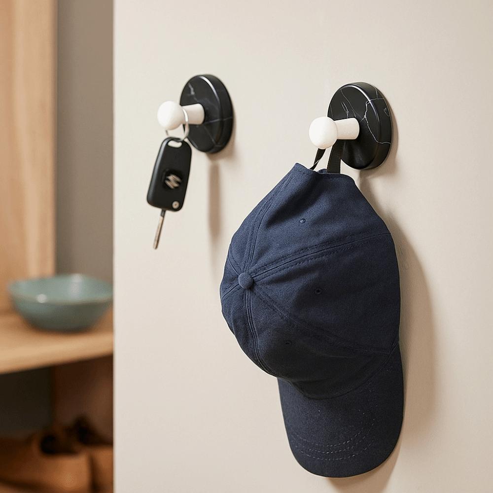 Stable Wall Coat Rack Removable Clothes Hanger Multifunctional Key Hook  Closet