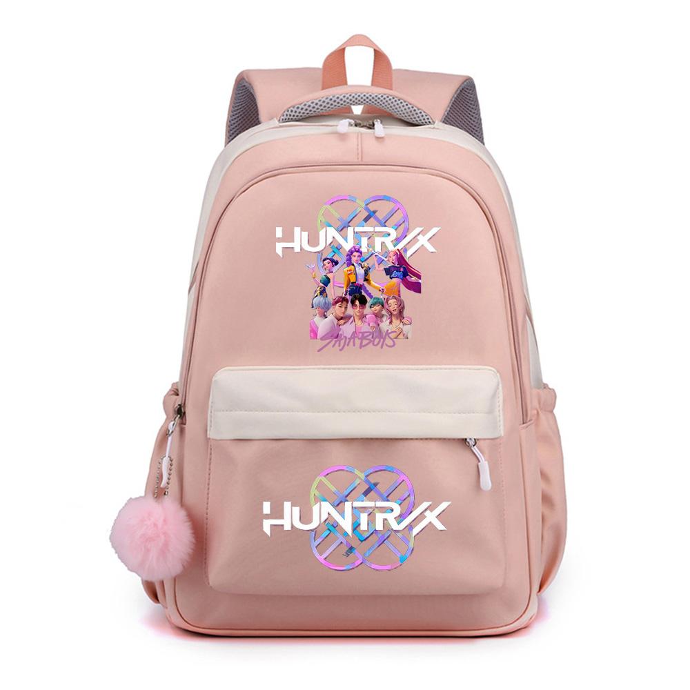 Zaino Stampato K-Pop Cartone Animato Anime per Studente Ragazzo Ragazza Zaino Scolastico Borsa per Libri Regalo Bambino Donna Grande Capacità Impermeabile Borsa da Viaggio Mochila