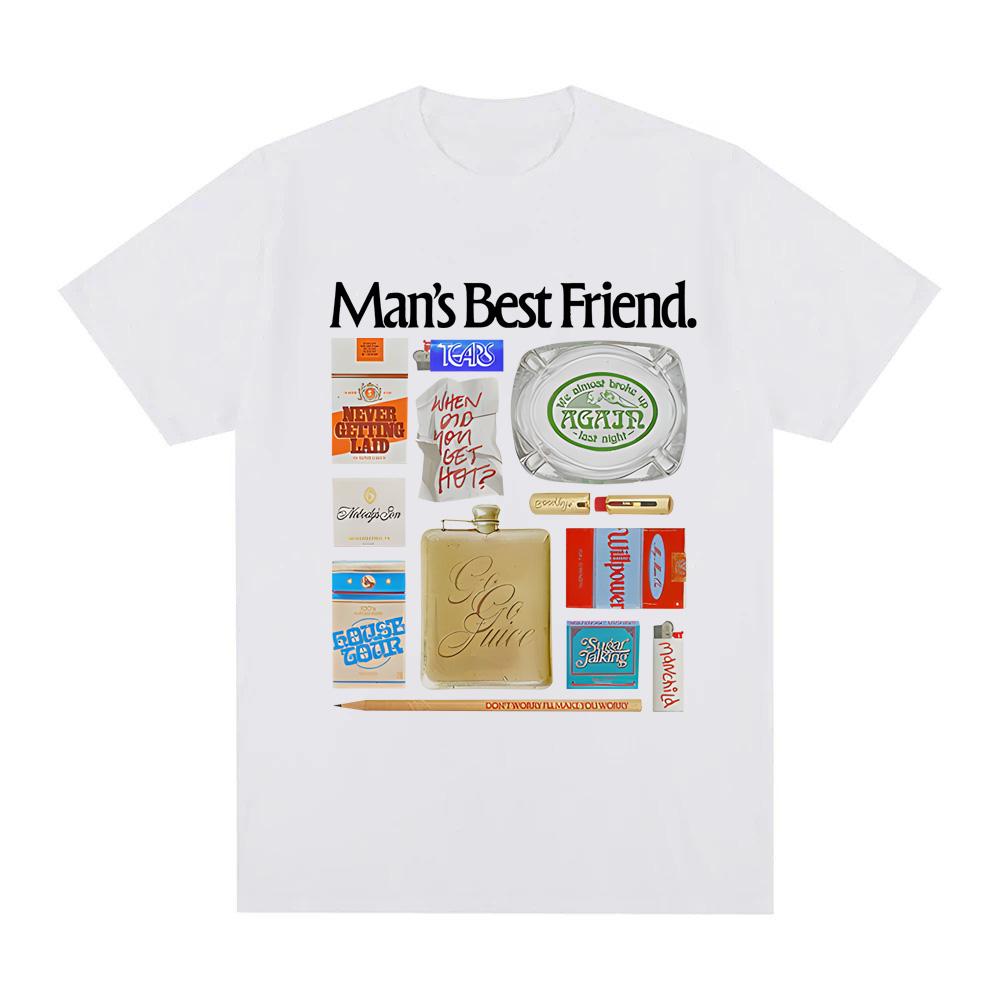 Sabrina Carpenter Manchild Okładka Nowego Albumu Plakat Graficzny Nadruk Koszulka Męska Damska Luźna Codzienna Bawełniana Z Okrągłym Dekoltem Top Oversize Tee