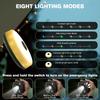 1pc Multifunctional LED Camping Light with Warm White and RGB String Lights, Rechargeable LED Ambient Magnetic String Lights Tent Light