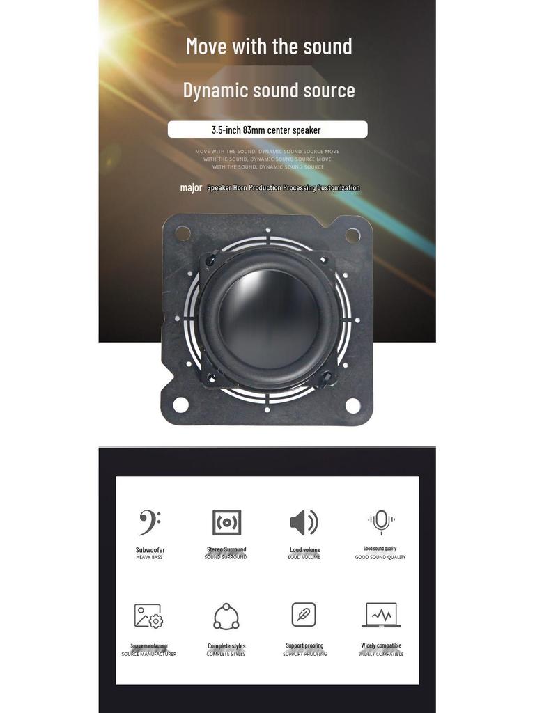 3.5-Inch Center Dashboard Speaker for Nissan Teana, Murano, Patrol, and Venucia T70