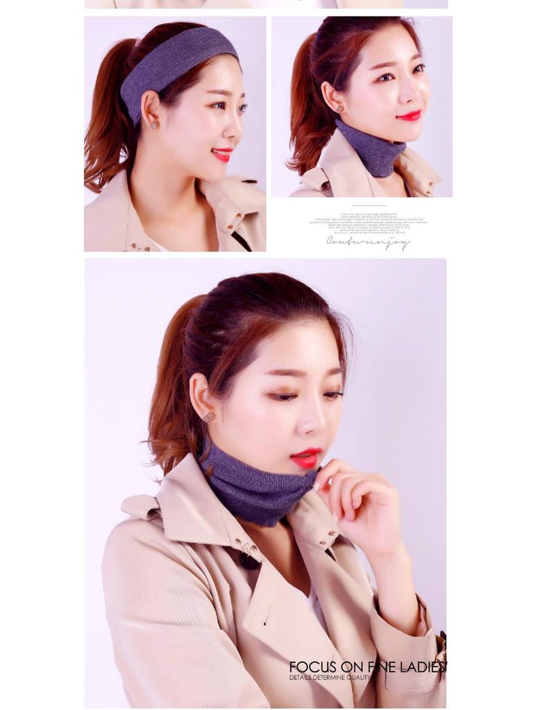 Women's Cashmere Snood Pullover: Warm Knit Neck Warmer & Dickey Collar