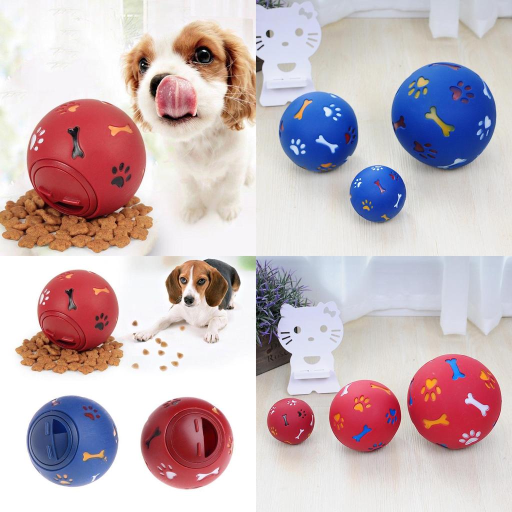 Versatile Pet Toys Food Dispenser Play Ball With Rotate Switch For Puppy Dog