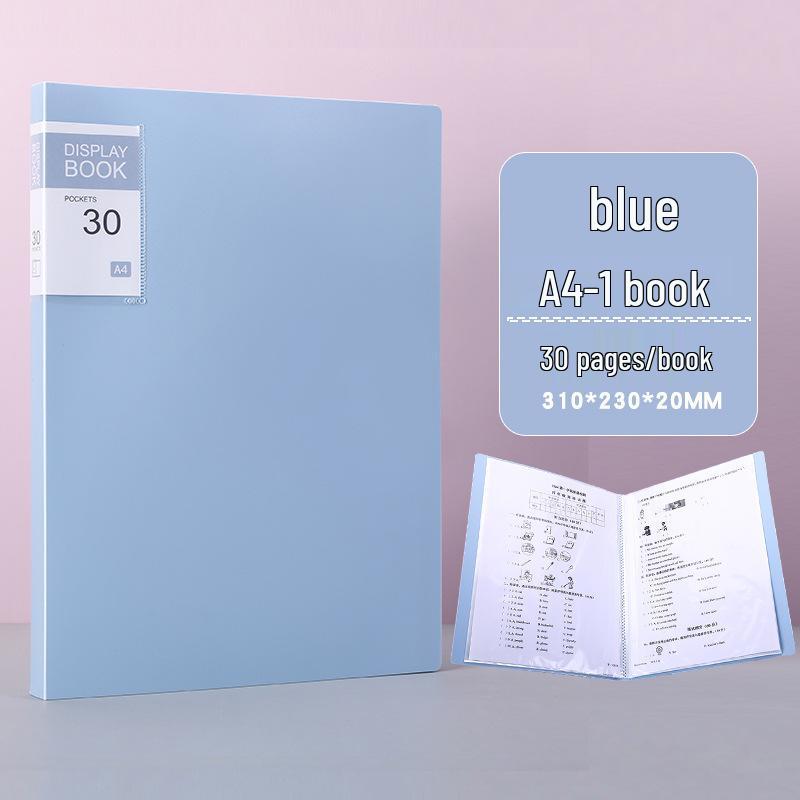 Öğrenciler için A4 Şeffaf Çok Katmanlı Belge Tutucu Halka Defter