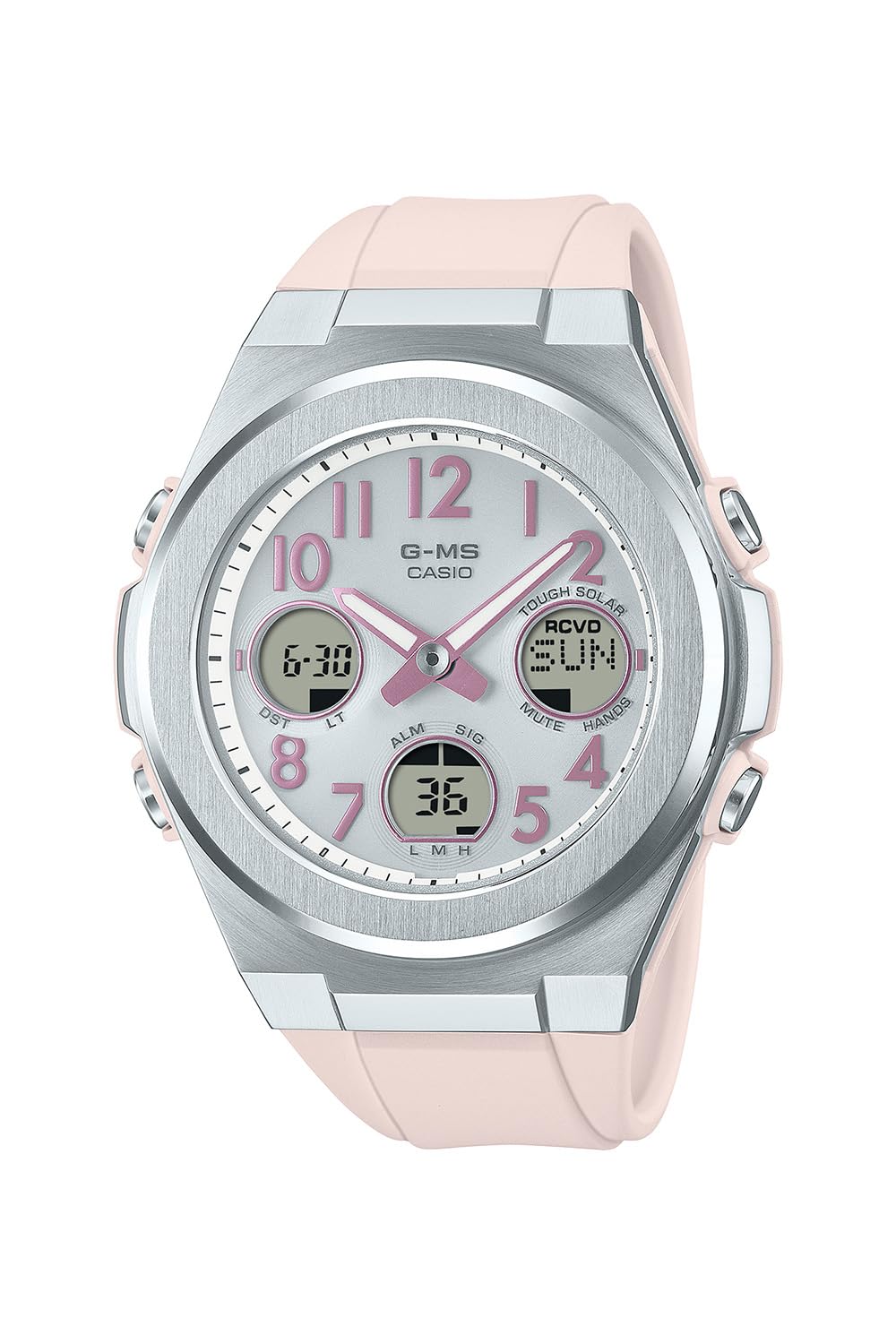 

Часы Радиоуправляемые Солнечные Без звука Розовые [Casio] Baby-G [G-MS] MSG-W610-4AJF Женские
