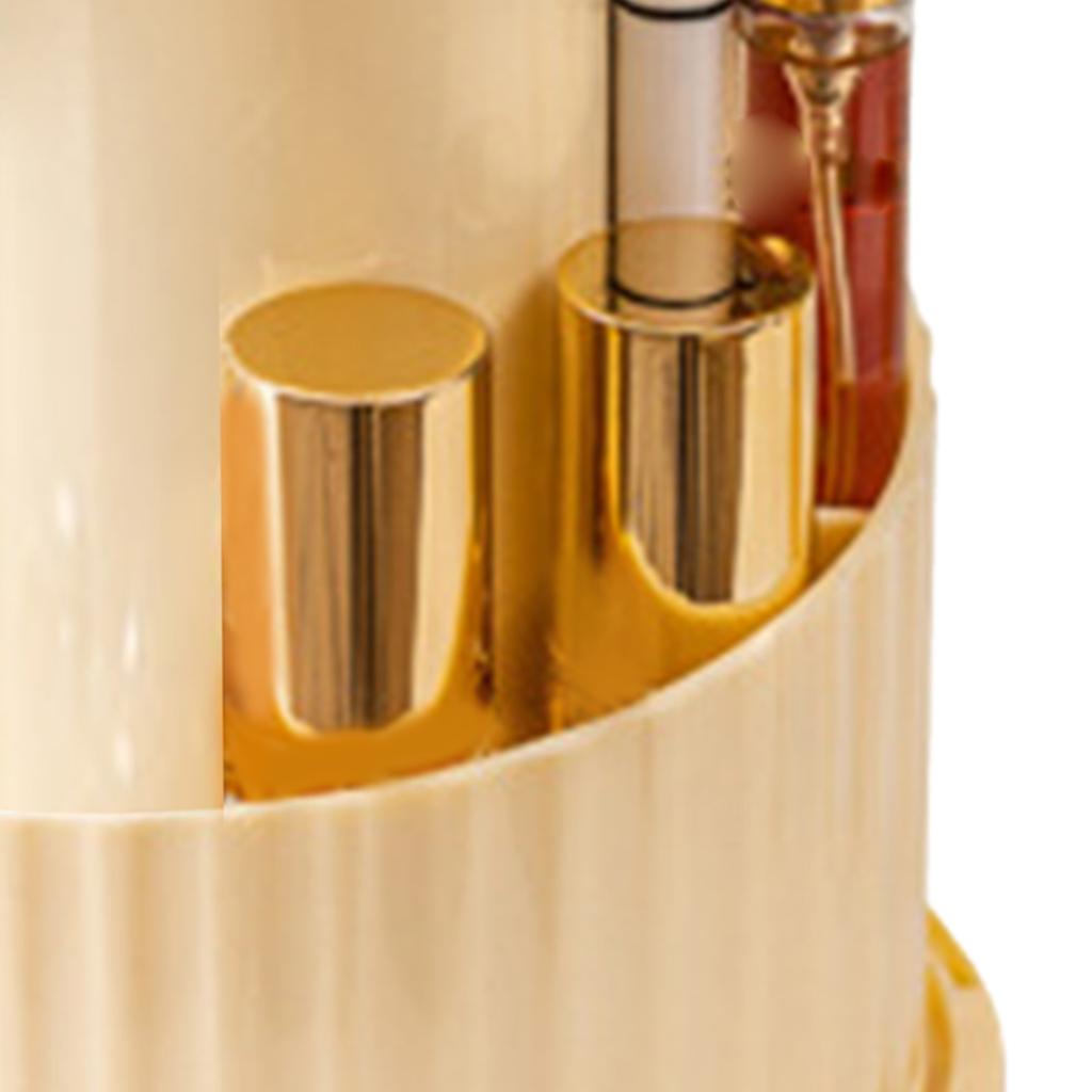 Rotatable Makeup Brush Holder Large Capacity Rotate Dustproof Cosmetic Brush Organizer
