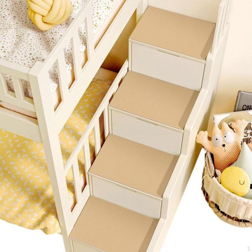 NonSlip Stair Step Mat, Diatomaceous Earth Mud, Kids Bunk Bed Step, Soft and Absorbent Haze Blue