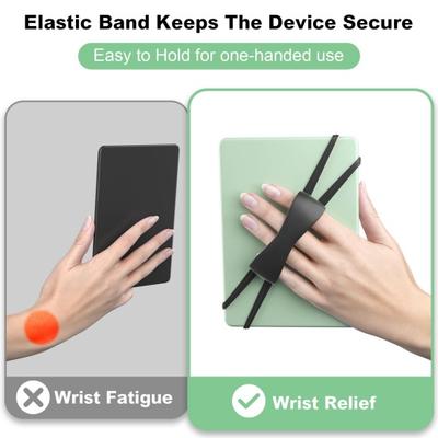 Yousheng 1/2/3Pcs Silicone Tablets Hand Strap Universal High Elasticity Secure Lightweight 4-8 Inches E-Book Reader Finger Handle Grip Holder