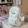 Schoolbag cute high-value backpack large-capacity junior high school student college bag female simple lightweight versatile travel backpack