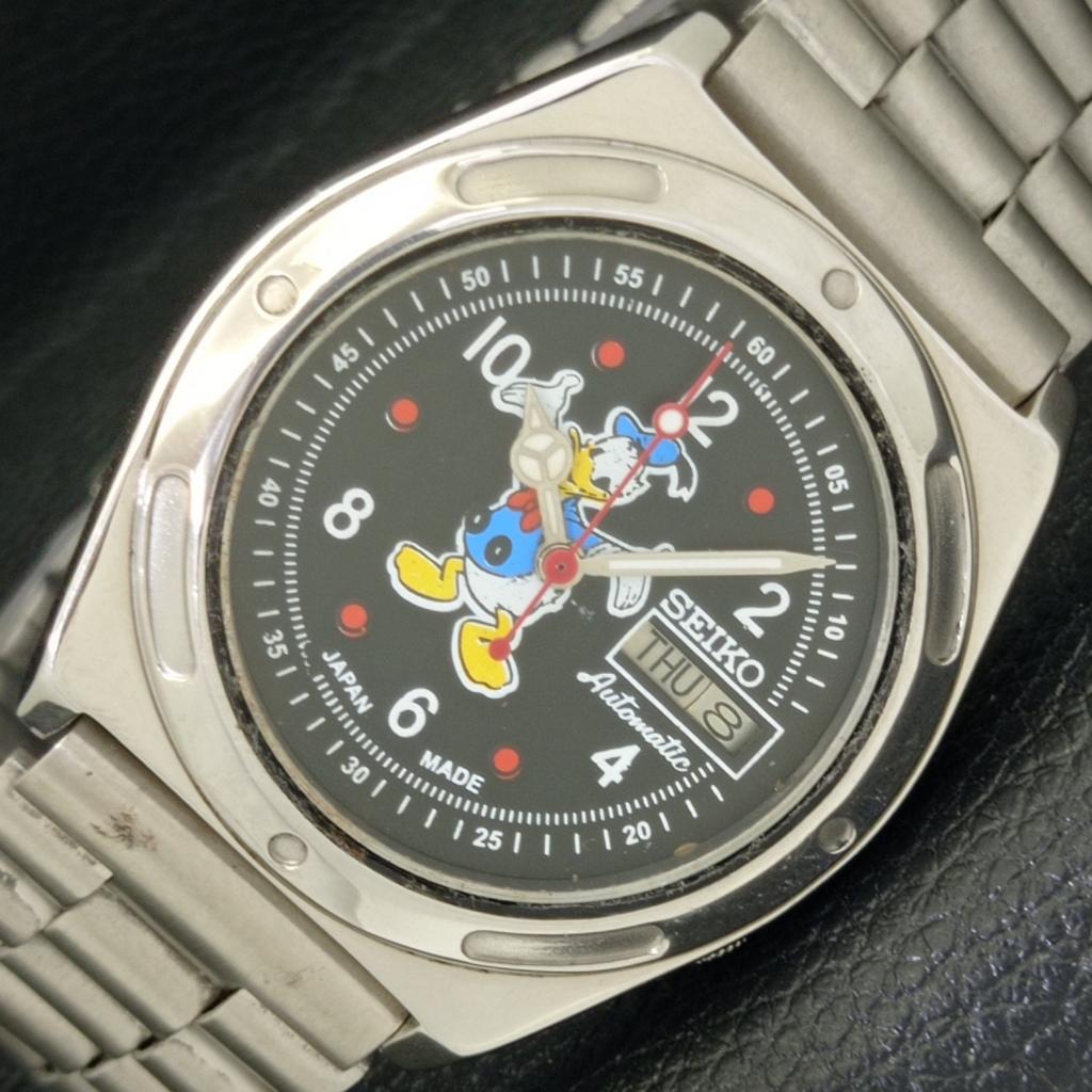 

Б/У винтажные часы SEIKO AUTOMATIC 7009A из Японии мужские с рисунком черного цвета на циферблате a433921-2 R119-a433921