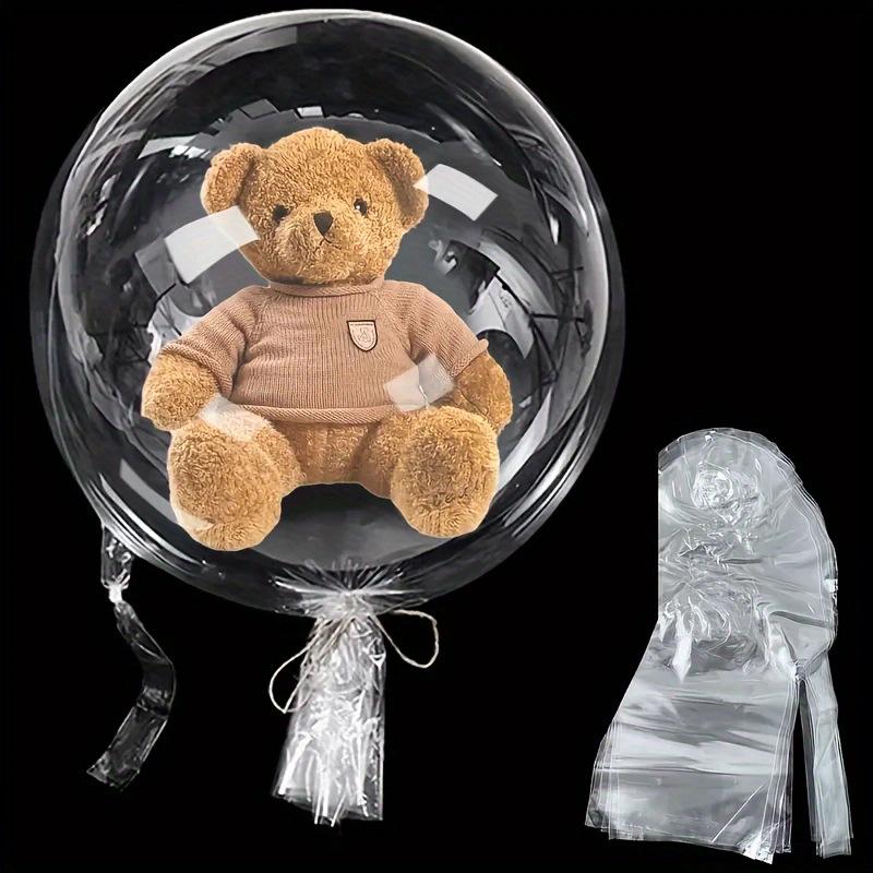 Double-Mouth Stretch Bobo Ball with Rose Flowers - 26-Inch & 30-Inch for Gifts and Decorations