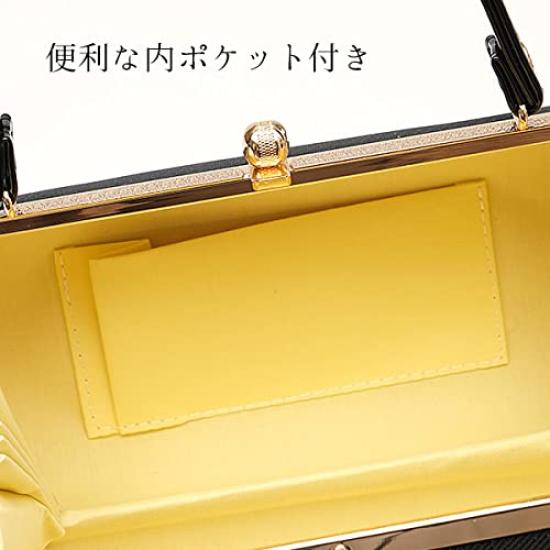 Kyoto Kimono Yuzen Zori and Bag Set Platform Boxed Check (2-Piece Set) - Three-Tiered, Enamel, (E. Pattern)