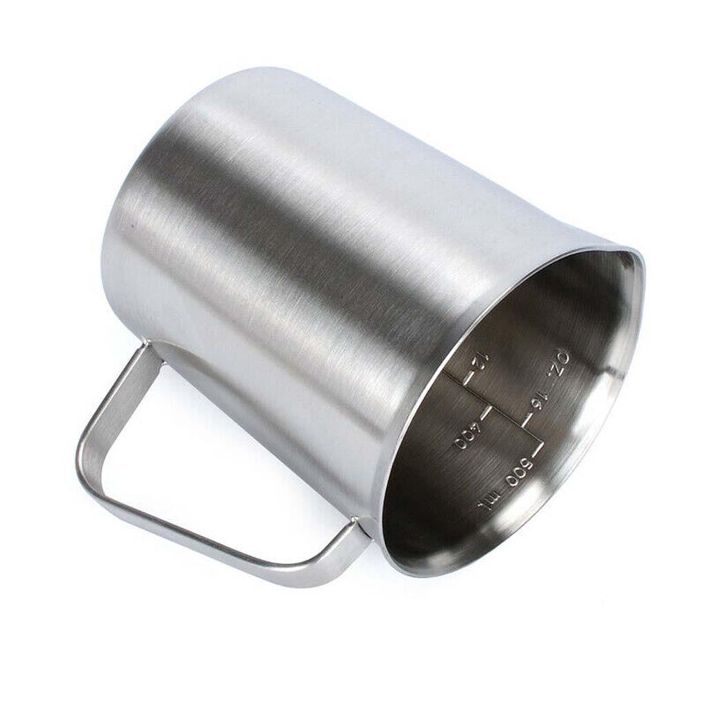 Measurement 304 Stainless Steel Milk Frothing Pitcher Cup For  Coffee Art 