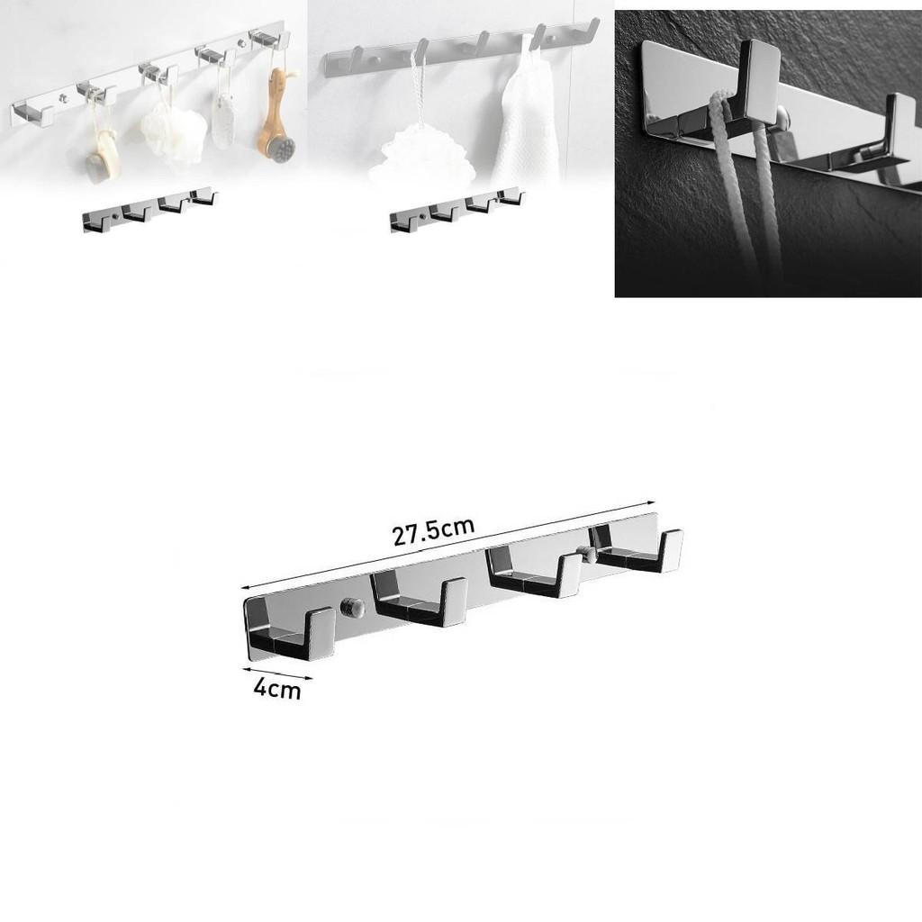 Schlankes Bohrloses Edelstahl-Haken-Set zum Starken Halten von Kleidung in Kreativen Räumen