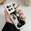 Luxury J-Jujutsu Kaisen Silicone Case For Motorola Moto G86 G85 G75 G56 G06 Edge 70 60 50 Fusion Eye Ladder Phone Case
