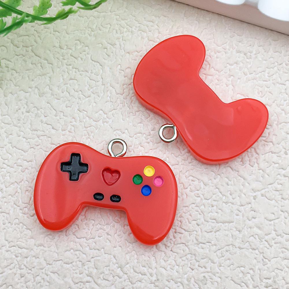 

Сделай сам серьги и брелок для игровой консоли из смолы, подвесные аксессуары 1 x 28x19mm, 1.8g resin game controller красный