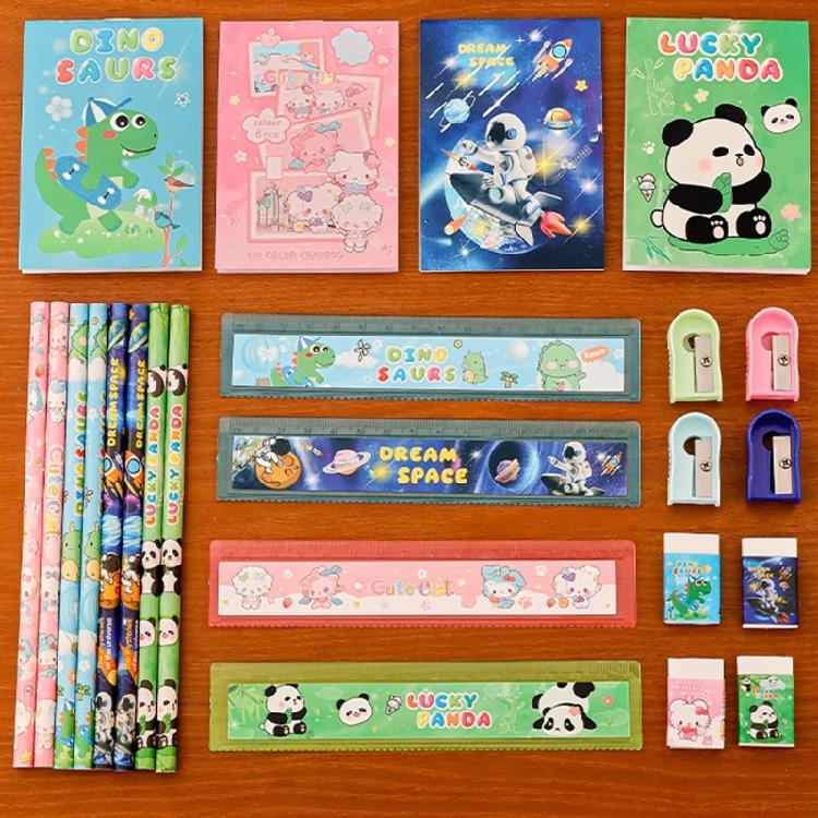 6Pcs Interactive Study Gift Box Educational Supplies Youngly Learners Homework Helper Kids Study Reward Stationeries Set