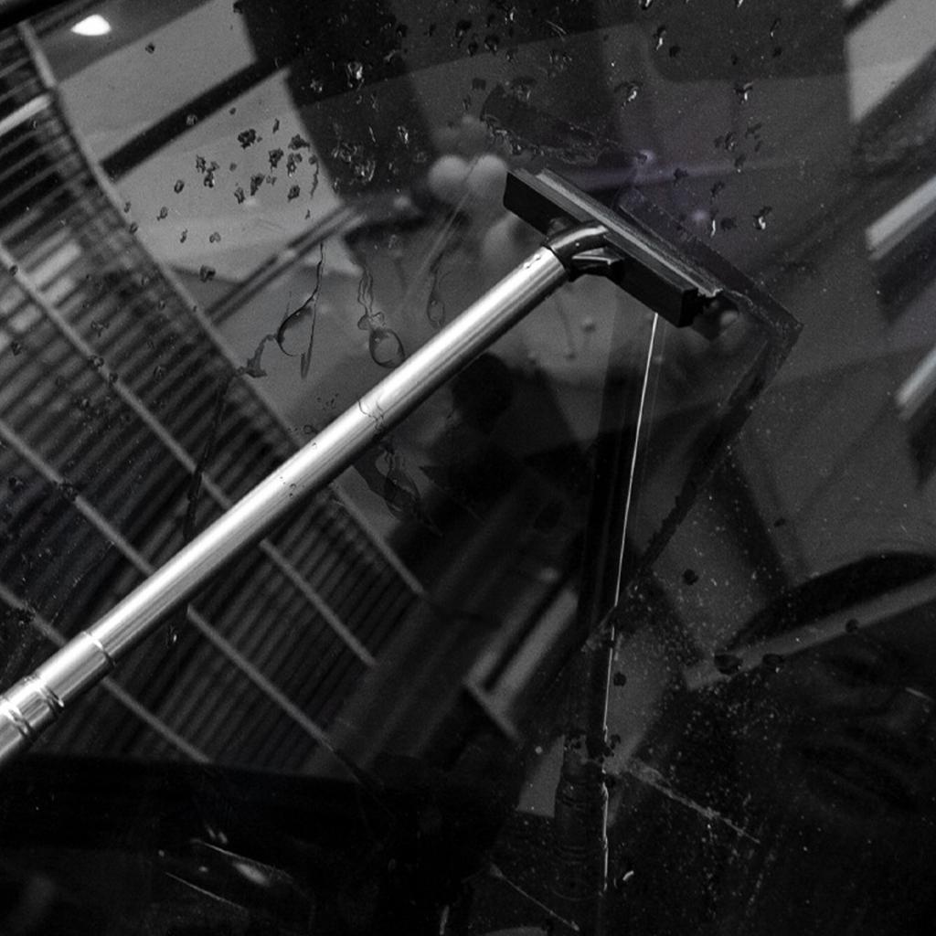 Car Window Wiper Tool Retractable Steel Blade Auto Mirror Cleaner Tool for Side Mirrors Windshield Rainwater Removal