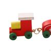 1/12 Dollhouse Mini Christmas Train Miniature Wood Model Wooden Toy for