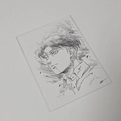 [USED] Attack On Titan Bonus Levi Hange Erwin Postcard