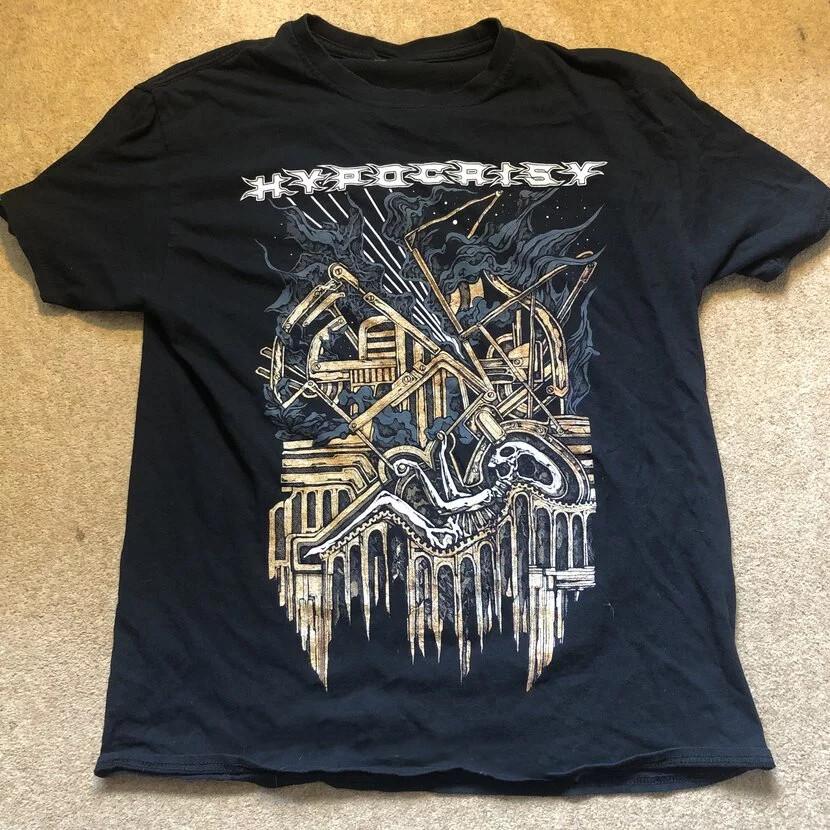 

Hypocrisy Band Music For Lovers Black T-Shirt Cotton Full Size Unisex T-Shirt XXL