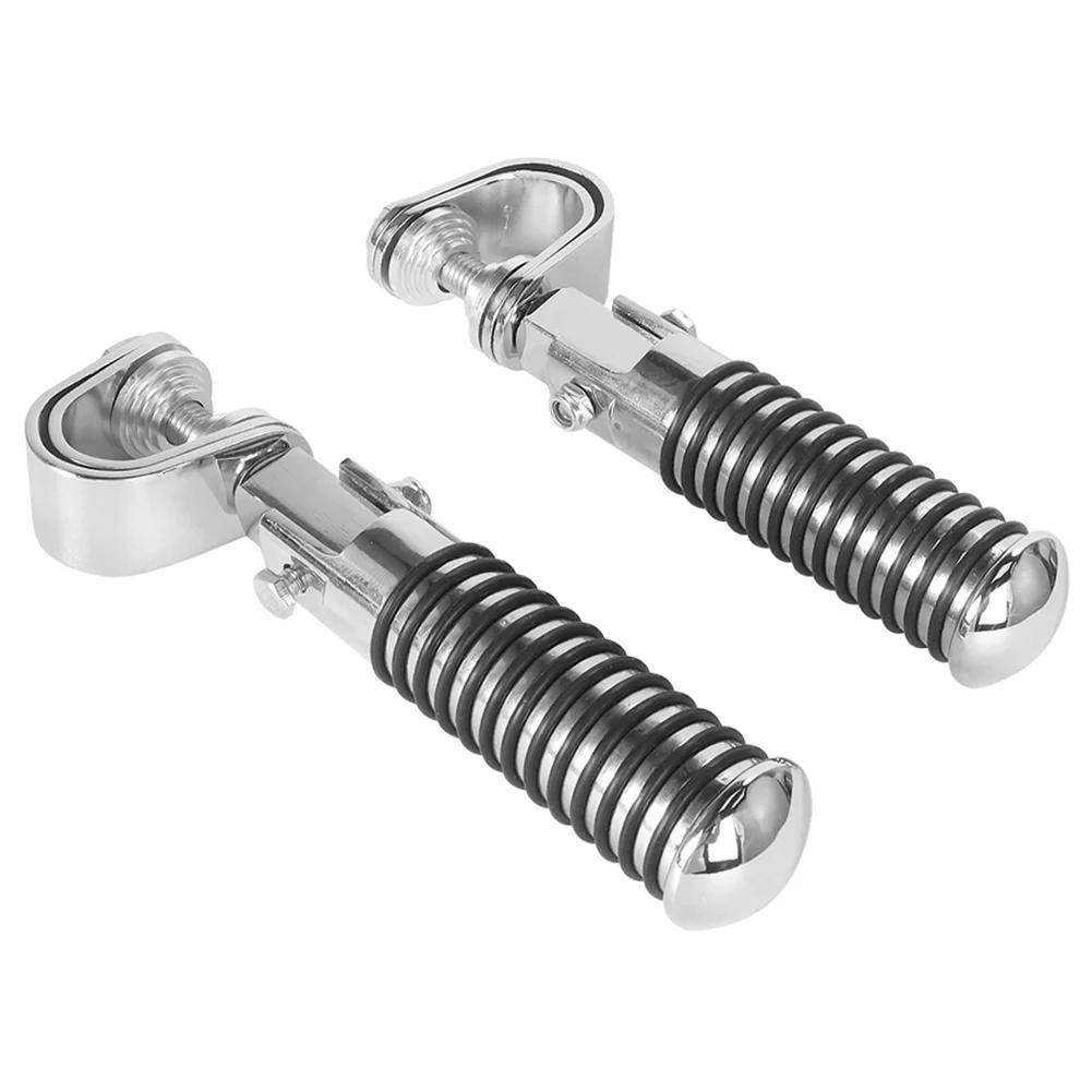 

2Pcs Motorcycle Gear Shift Shifter Lever Foot Pad Universal Foot Rests Start Foot Pegs Pad Accessories For 26mm-31mm Guard Rod срібний