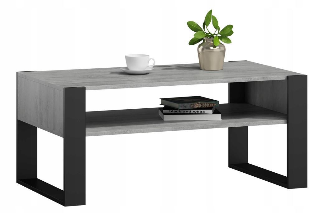 Kaja Concrete-Black Loft Retro Coffee Table