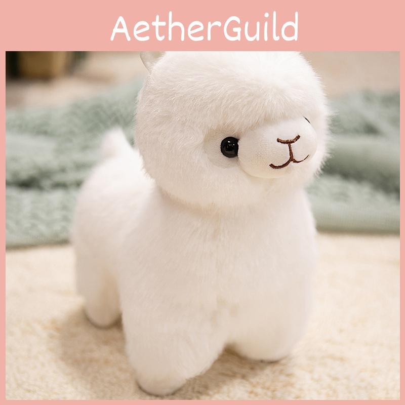 Glowing Colored Cartoon Alpaca Plush Toy Kids Doll Birthday Gift Decoration Home