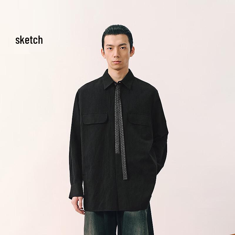 CROQUIS Men's 2026 Spring Relaxed Fit Long-Sleeve Shirt