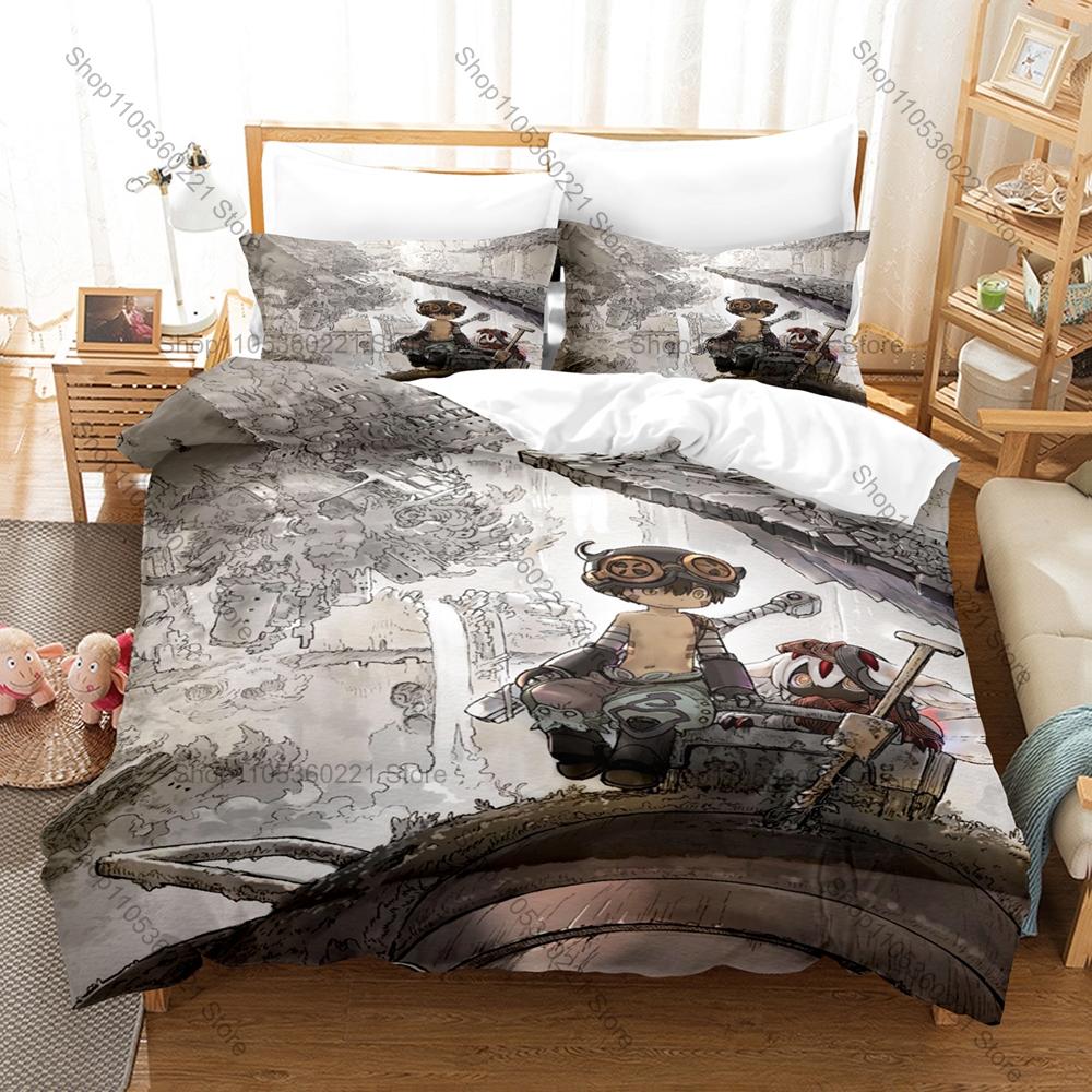Cool Personality Popular Anime Made In Abyss New Bedding Duvet Cover Set Fashion Bed Linen Single Double Queen King Size