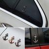 1PC Metal Personality Car Stickers Boat Anchor Hooks Navy Emblem Grill Cross Badge Pirate Ship Car Body Sticker