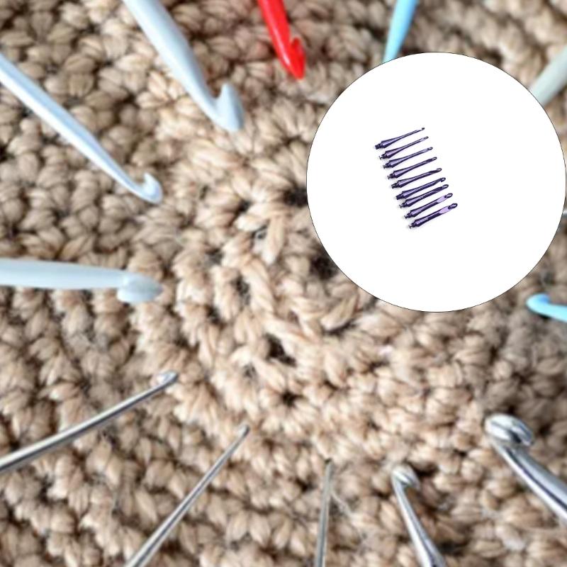 Premium Aluminum Handcrafted Crochet Needle In Elegant  Finish  For Knitting Enthusiasts Various