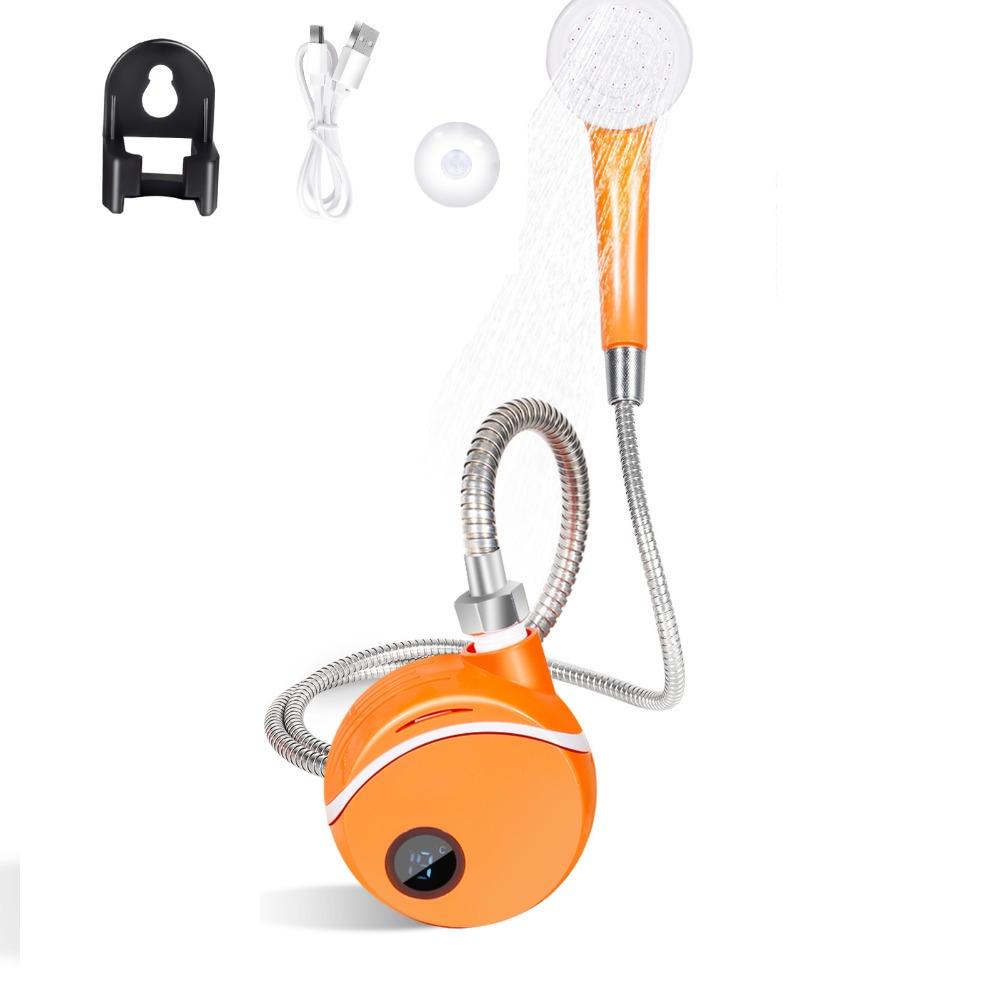 2000Mah Outdoor Shower Waterproof Pump Head Camping Shower Electric Shower  Travel