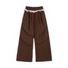 Girls' Autumn Relaxed Fit Woven Casual Trousers