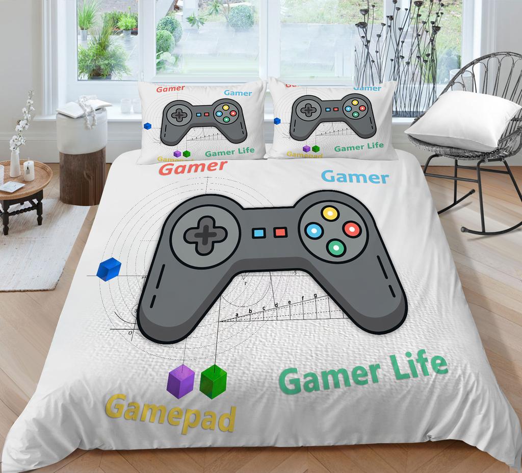 Game Mouse Zestaw pościeli domowej Poszwa na kołdrę i poszewka na poduszkę Sypialnia Pościel domowa Pełnowymiarowa zmywalna Wygodna poszewka na kołdrę Poszewka na poduszkę