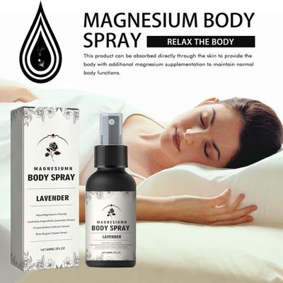 60ml Kas Rahatlatıcı Sprey Sıvı Kas Gevşetici Magnezyum Sprey Gerginliği, Yorgunluğu Giderir Magnezyum Vücut Spreyi