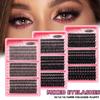 Individuelle Wimpernverlängerungen Flauschig Dicht Natürliche Büschel Falsche Wimpern Kit Segmentierte Wimpernverlängerung DIY Make-up Werkzeuge