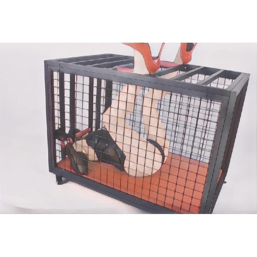 Stock BDSM Extreme Punishment Prop Binding Restraints Metal Chastity Lock Imprisoning Sex Slave Cock Cage Chastity Cage Sex Toy