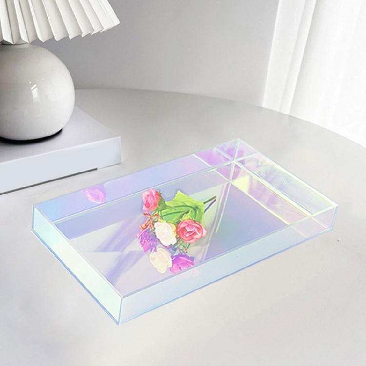 Elegancki Stojak Efektywna Kolorowa Taca do Organizacji Niezbędnych Rzeczy w Garderobie lub do Prezentacji Deserów