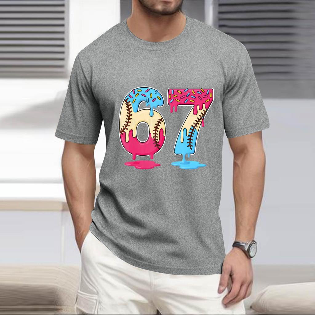 Men'S Fashionable T-Shirt, Street Casual Short Sleeved Clothing