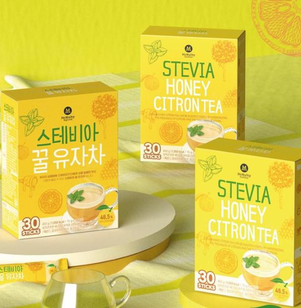 McNulty Coffee Stevia Honey Citron Tea 30 Sticks