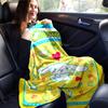 1pc Cinnamoroll's Sweet Lemon Honey Adventure Cartoon Blanket, Seasonal Home Decor Gift, Living Room, Travel, Camping, Car Blankets, Beach, Office Nap