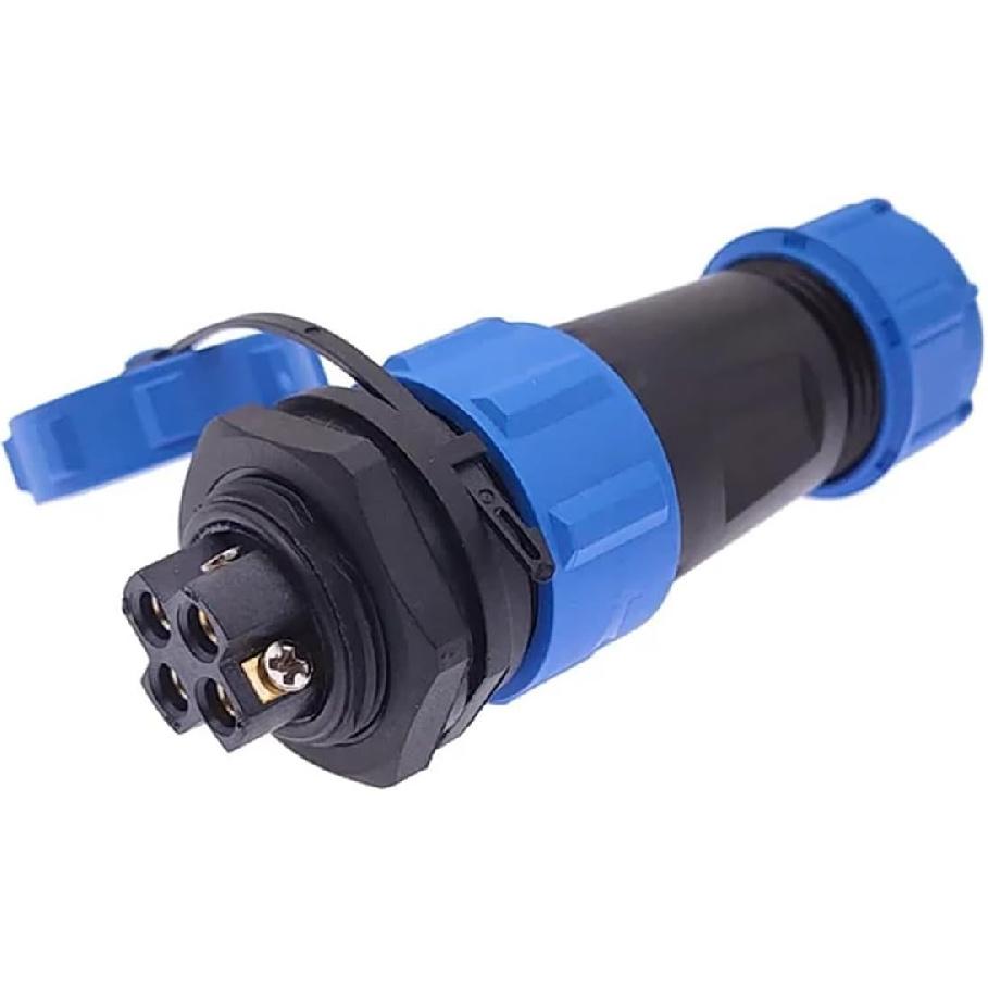 Welding SP21 Waterproof Connectors IP68 Aviation Plug Male Female 2pin 3pin 4pin Screw Connection (SL21-4D)